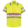 Men's High Visibility Safety Short Sleeve Work Shirt Thumbnail
