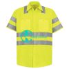 Men's High Visibility Safety Short Sleeve Work Shirt Thumbnail