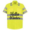 Men's High Visibility Safety Short Sleeve Work Shirt Thumbnail