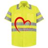 Men's High Visibility Safety Short Sleeve Work Shirt Thumbnail