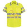 Men's High Visibility Safety Short Sleeve Work Shirt Thumbnail