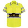 Men's High Visibility Safety Short Sleeve Work Shirt Thumbnail