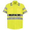 Men's High Visibility Safety Short Sleeve Work Shirt Thumbnail