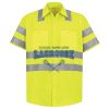 Men's High Visibility Safety Short Sleeve Work Shirt Thumbnail