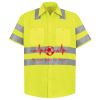 Men's High Visibility Safety Short Sleeve Work Shirt Thumbnail