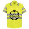 Men's High Visibility Safety Short Sleeve Work Shirt Thumbnail