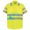 Men's High Visibility Safety Short Sleeve Work Shirt Thumbnail
