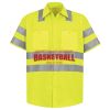 Men's High Visibility Safety Short Sleeve Work Shirt Thumbnail