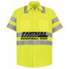 Men's High Visibility Safety Short Sleeve Work Shirt Thumbnail
