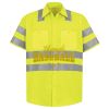Men's High Visibility Safety Short Sleeve Work Shirt Thumbnail