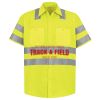 Men's High Visibility Safety Short Sleeve Work Shirt Thumbnail