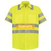 Men's High Visibility Safety Short Sleeve Work Shirt Thumbnail