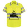 Men's High Visibility Safety Short Sleeve Work Shirt Thumbnail