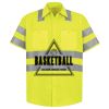 Men's High Visibility Safety Short Sleeve Work Shirt Thumbnail