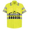Men's High Visibility Safety Short Sleeve Work Shirt Thumbnail