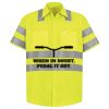 Men's High Visibility Safety Short Sleeve Work Shirt Thumbnail