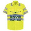 Men's High Visibility Safety Short Sleeve Work Shirt Thumbnail