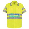 Men's High Visibility Safety Short Sleeve Work Shirt Thumbnail