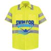 Men's High Visibility Safety Short Sleeve Work Shirt Thumbnail