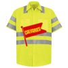 Men's High Visibility Safety Short Sleeve Work Shirt Thumbnail