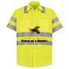 Men's High Visibility Safety Short Sleeve Work Shirt Thumbnail