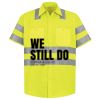 Men's High Visibility Safety Short Sleeve Work Shirt Thumbnail