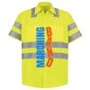 Men's High Visibility Safety Short Sleeve Work Shirt Thumbnail