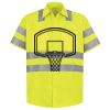 Men's High Visibility Safety Short Sleeve Work Shirt Thumbnail