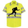 Men's High Visibility Safety Short Sleeve Work Shirt Thumbnail