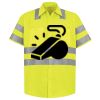 Men's High Visibility Safety Short Sleeve Work Shirt Thumbnail