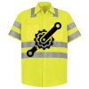 Men's High Visibility Safety Short Sleeve Work Shirt Thumbnail