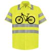 Men's High Visibility Safety Short Sleeve Work Shirt Thumbnail