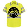 Men's High Visibility Safety Short Sleeve Work Shirt Thumbnail