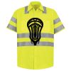 Men's High Visibility Safety Short Sleeve Work Shirt Thumbnail