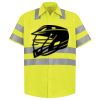 Men's High Visibility Safety Short Sleeve Work Shirt Thumbnail