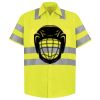 Men's High Visibility Safety Short Sleeve Work Shirt Thumbnail