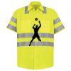Men's High Visibility Safety Short Sleeve Work Shirt Thumbnail