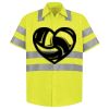 Men's High Visibility Safety Short Sleeve Work Shirt Thumbnail