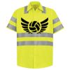 Men's High Visibility Safety Short Sleeve Work Shirt Thumbnail