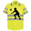 Men's High Visibility Safety Short Sleeve Work Shirt Thumbnail