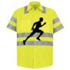 Men's High Visibility Safety Short Sleeve Work Shirt Thumbnail