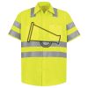 Men's High Visibility Safety Short Sleeve Work Shirt Thumbnail