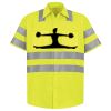 Men's High Visibility Safety Short Sleeve Work Shirt Thumbnail