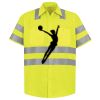 Men's High Visibility Safety Short Sleeve Work Shirt Thumbnail