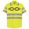 Men's High Visibility Safety Short Sleeve Work Shirt Thumbnail