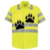 Men's High Visibility Safety Short Sleeve Work Shirt Thumbnail