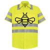 Men's High Visibility Safety Short Sleeve Work Shirt Thumbnail