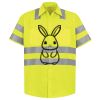 Men's High Visibility Safety Short Sleeve Work Shirt Thumbnail