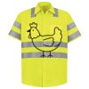 Men's High Visibility Safety Short Sleeve Work Shirt Thumbnail
