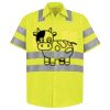 Men's High Visibility Safety Short Sleeve Work Shirt Thumbnail
